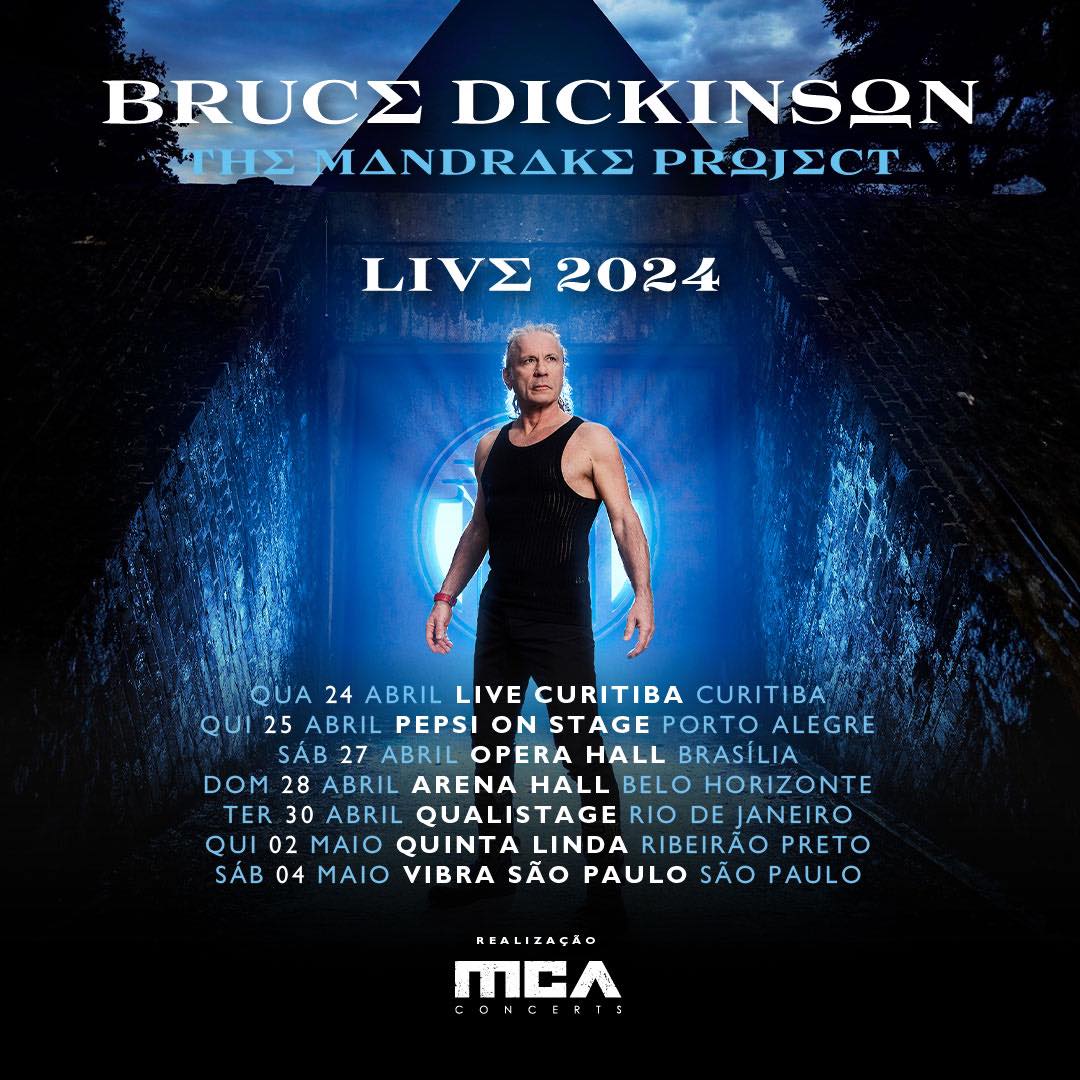 Bruce Dickinson - Reprodução/Facebook - MCA Concerts