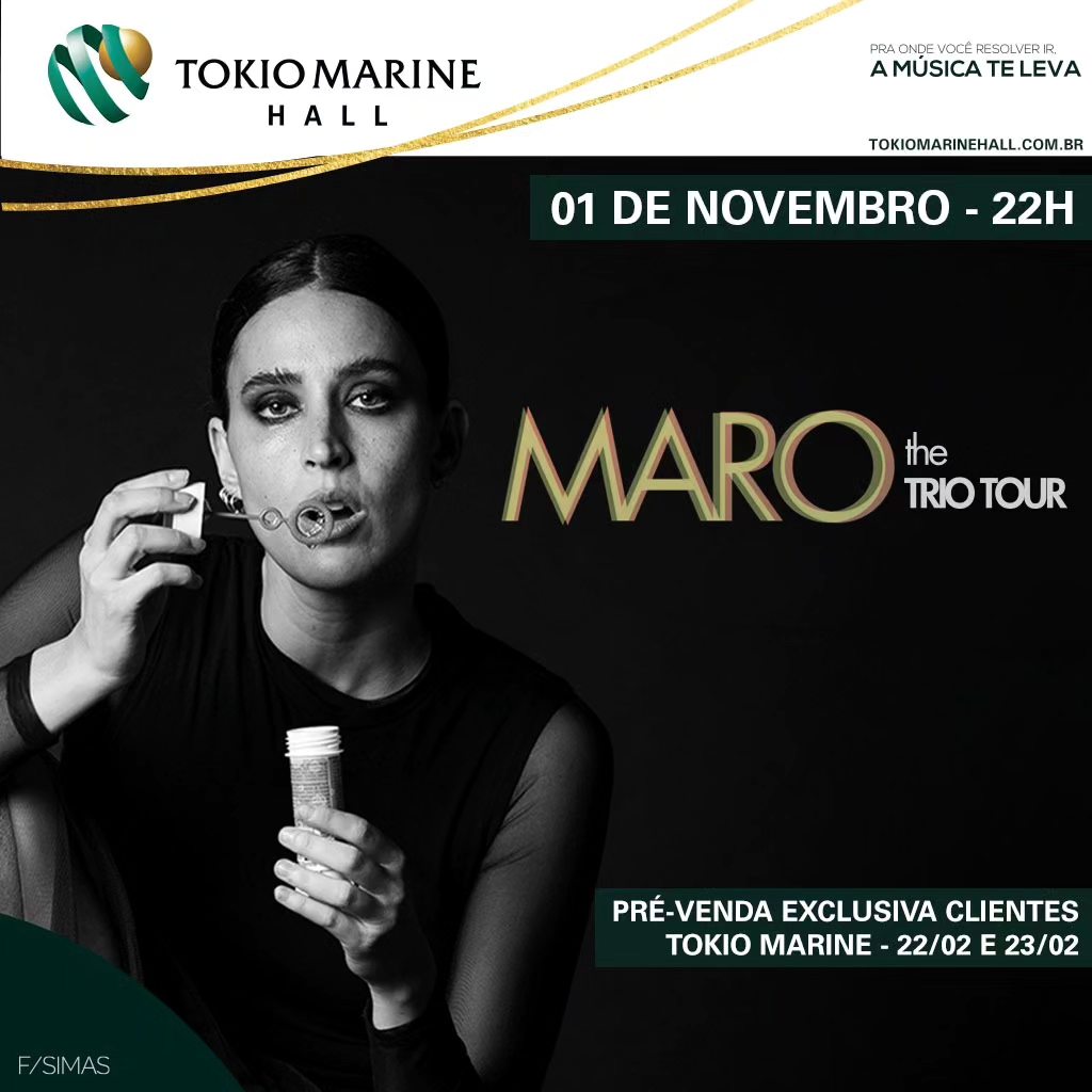 *Maro - Reprodução/Facebook - Tokio Marine Hall